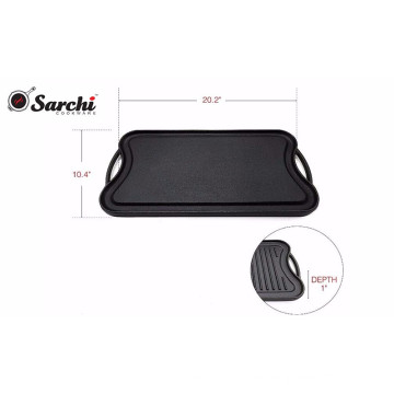 Cast Iron Griddle With FDA LFGB Certification Reversible